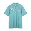 TRITON*TITAN Men's  Platinum-Pearl*Prix Polo Collection.Men's Comfort Luxury Pique Short Sleeve Polo Shirt.