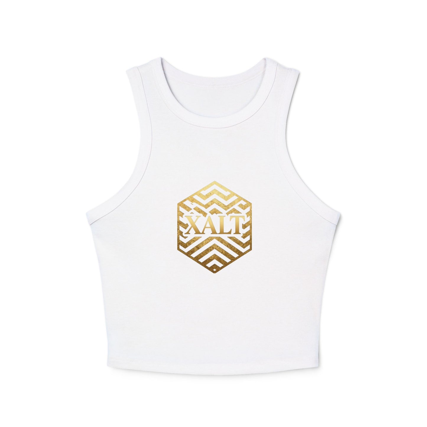 X-ALT Ladies Hexagonal Crop Tank Top —