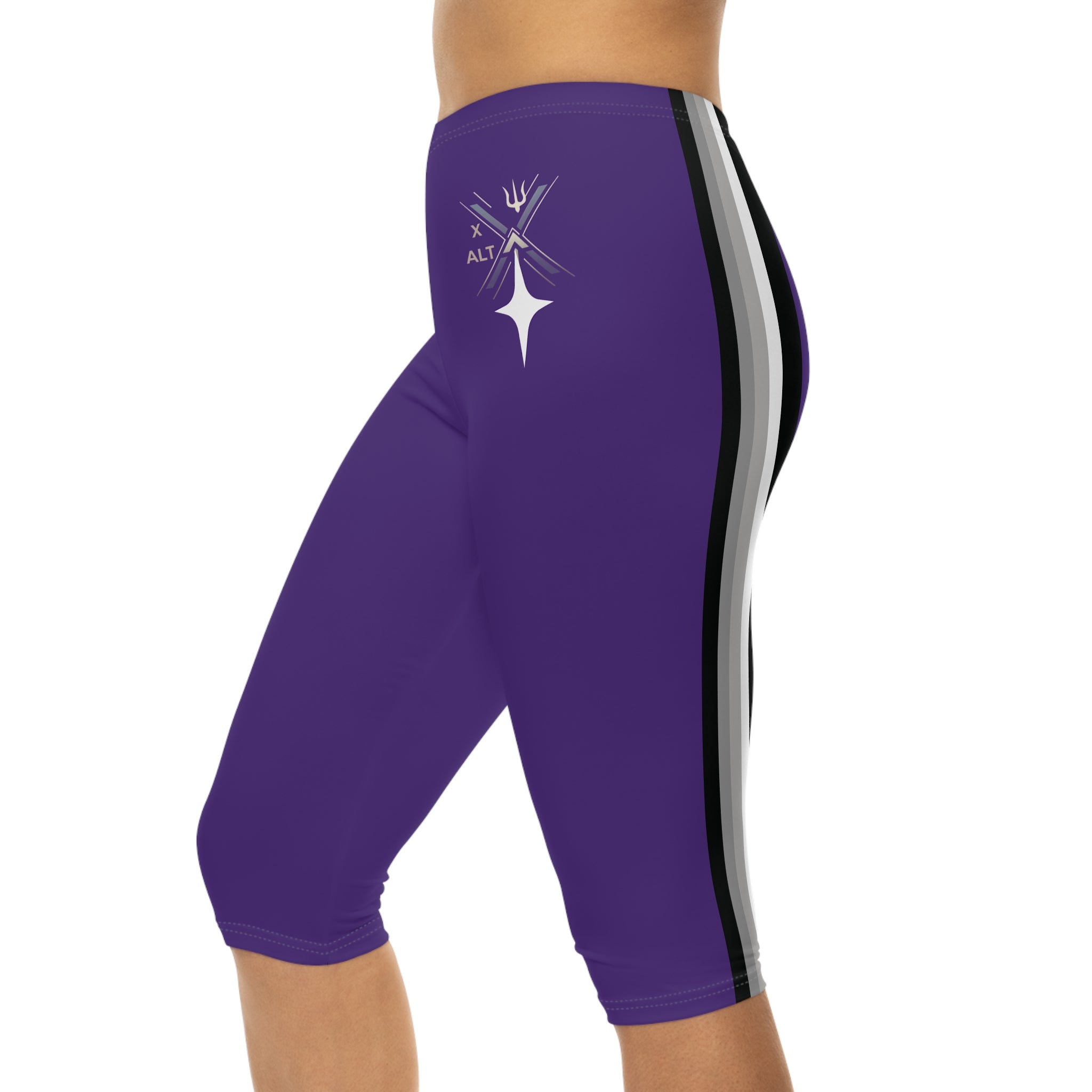 X~ALT NUBIAN HERITAGE Collection Ladies Capri Leggings — Matches NUBIAN HERITAGE crop top.