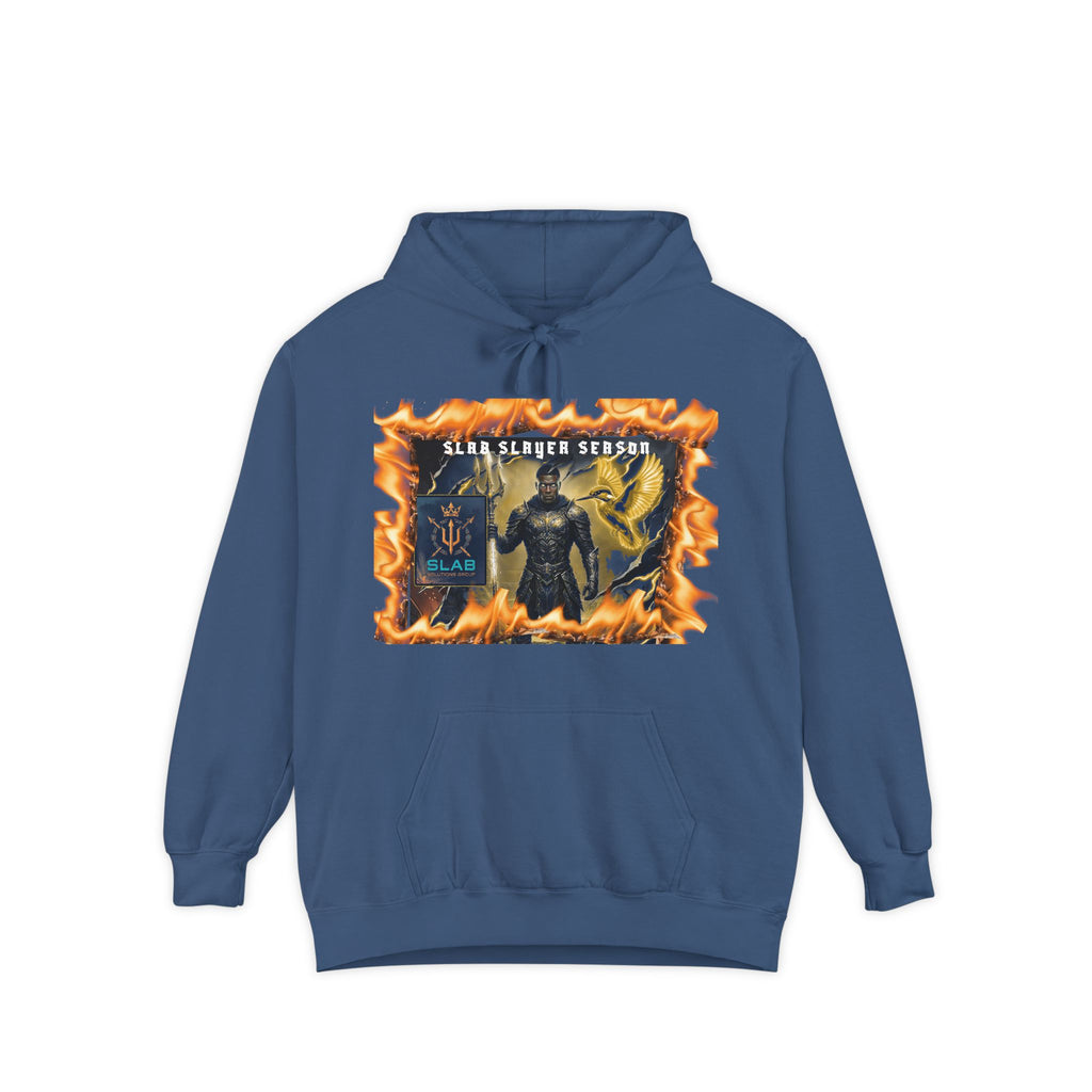 Slab Slay Hoodie - "Slayer Season" Flame Frame Graphic Hoodie