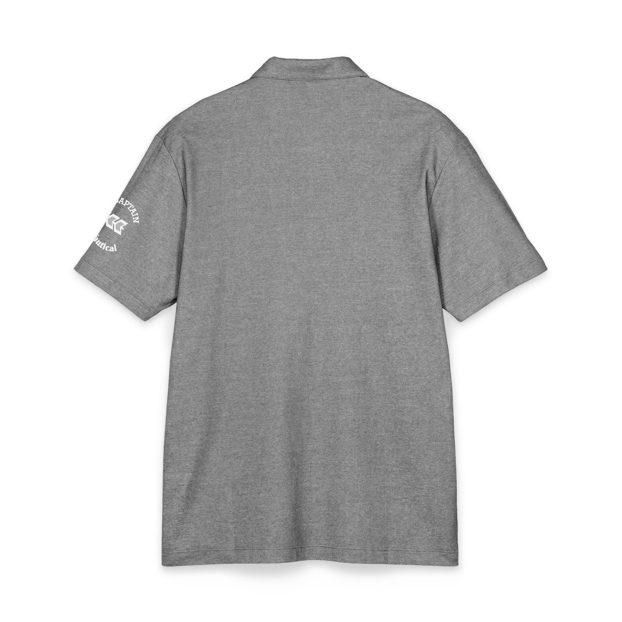 TRITON*TITAN Men's  Platinum-Pearl*Prix Polo Collection.Men's Comfort Luxury Pique Short Sleeve Polo Shirt.