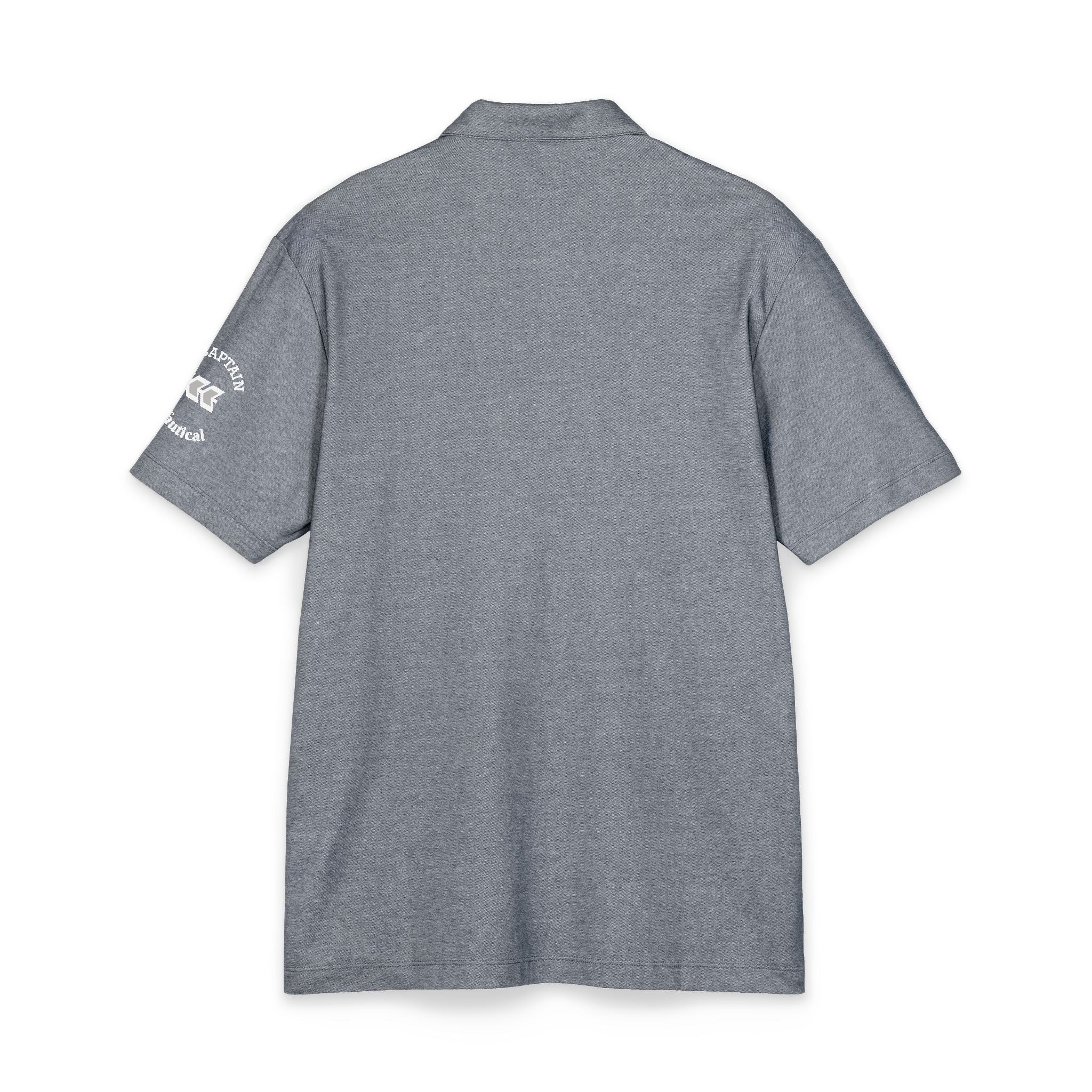 TRITON*TITAN Men's  Platinum-Pearl*Prix Polo Collection.Men's Comfort Luxury Pique Short Sleeve Polo Shirt.