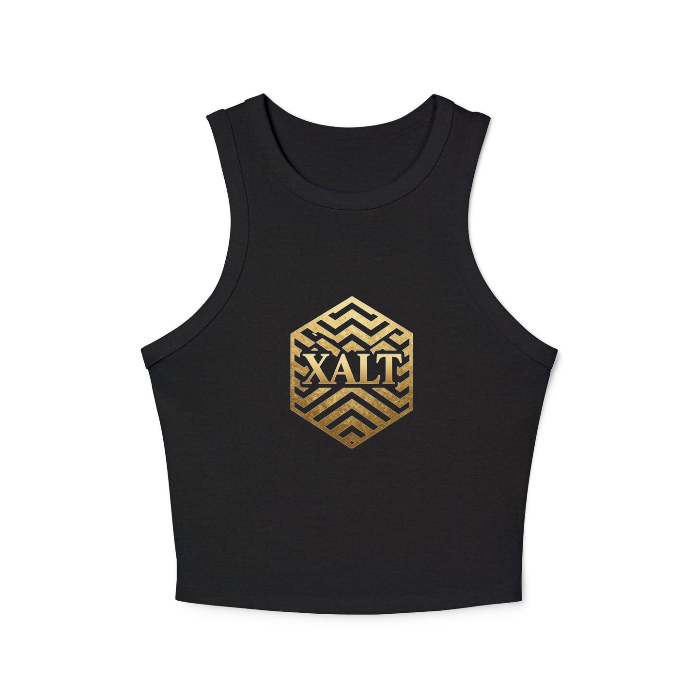 X-ALT Ladies Hexagonal Crop Tank Top —