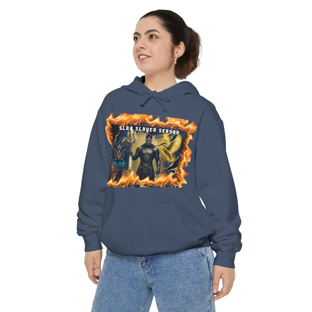 Slab Slay Hoodie - "Slayer Season" Flame Frame Graphic Hoodie
