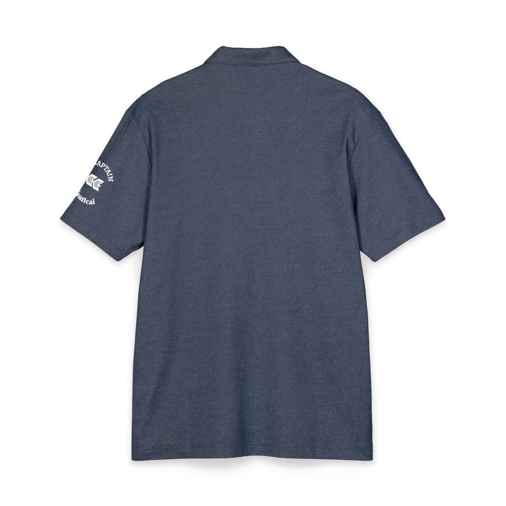 TRITON*TITAN Men's  Platinum-Pearl*Prix Polo Collection.Men's Comfort Luxury Pique Short Sleeve Polo Shirt.