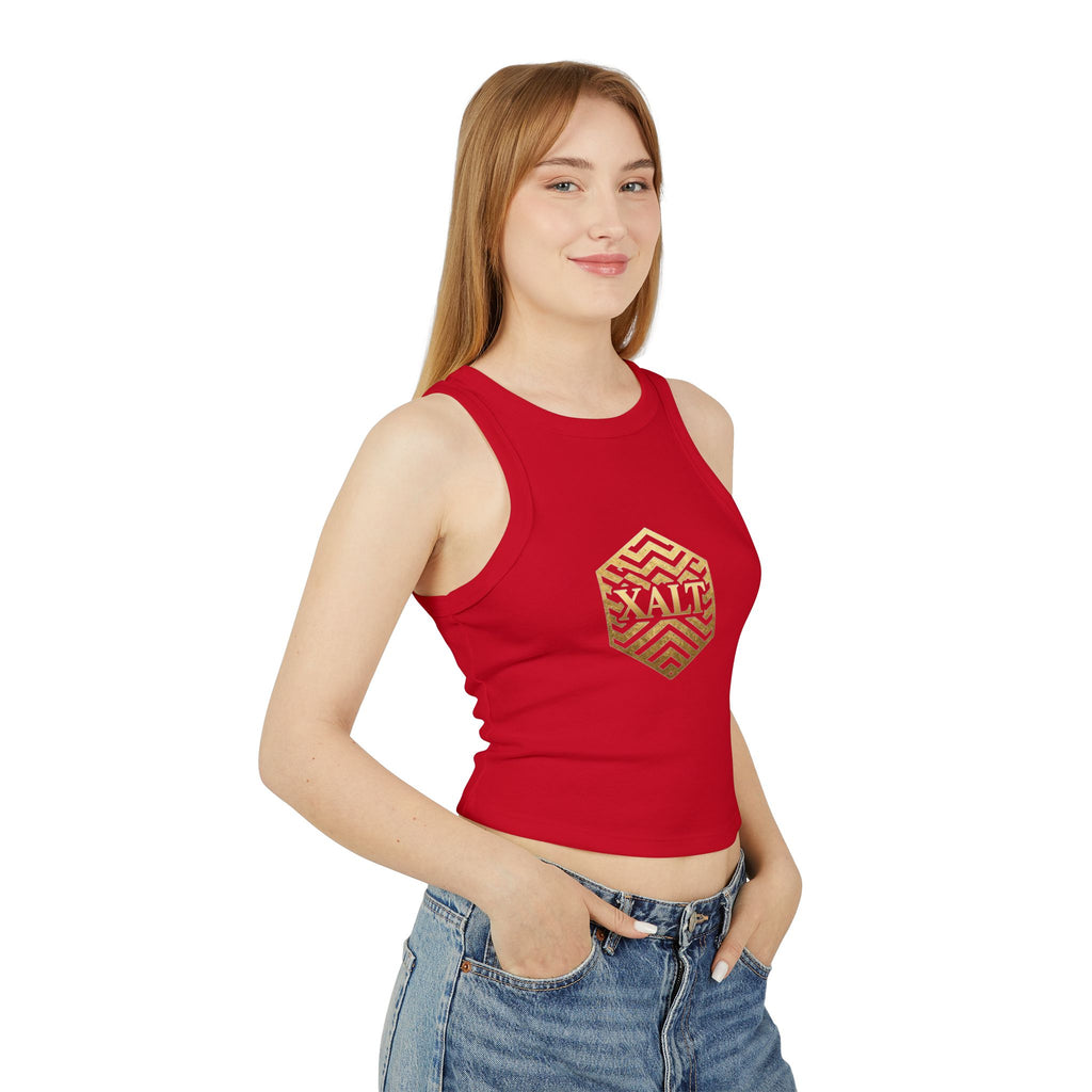 Hexagon Phenom Crop Tank | X~ALT Chrome | Slabrise