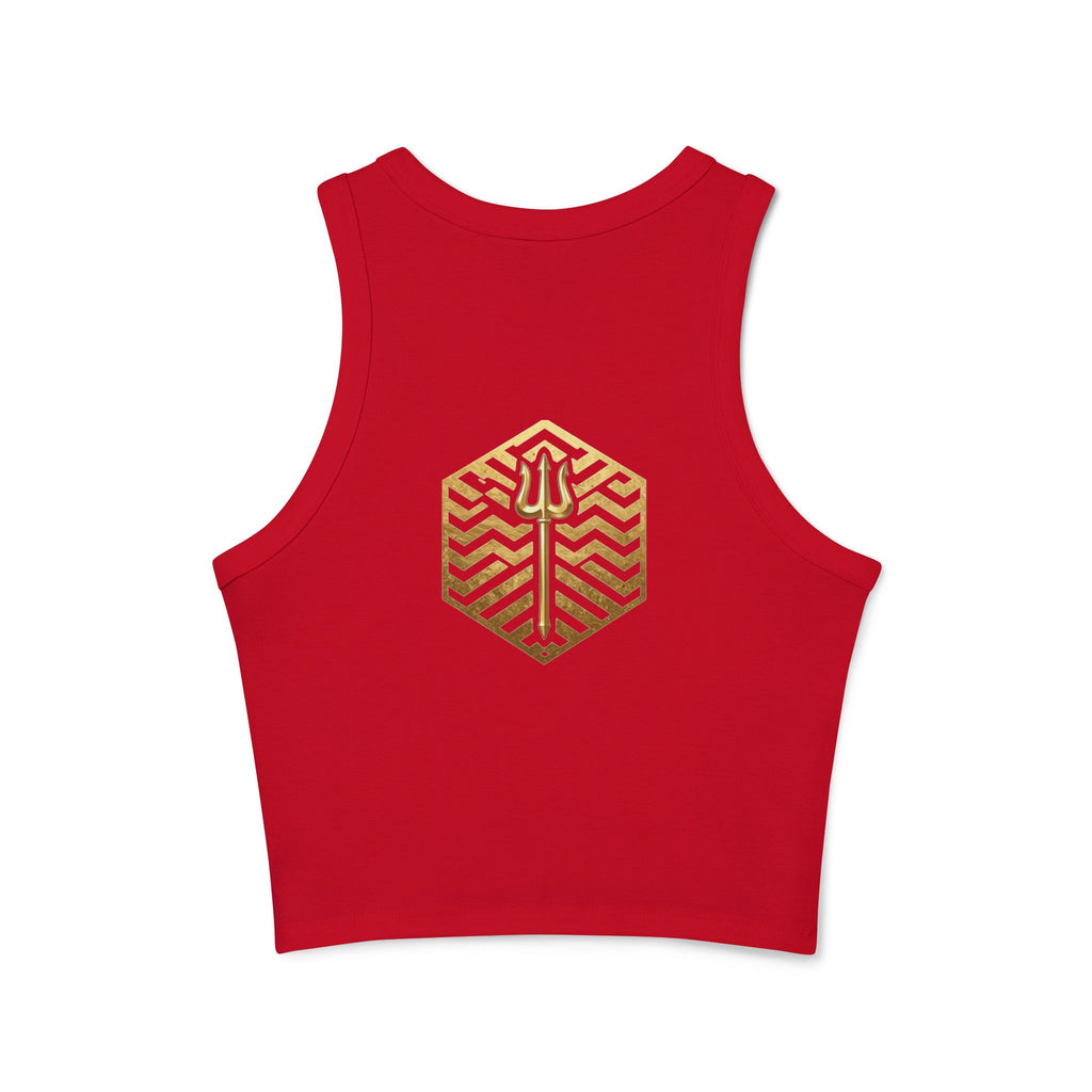 Hexagon Phenom Crop Tank | X~ALT Chrome | Slabrise