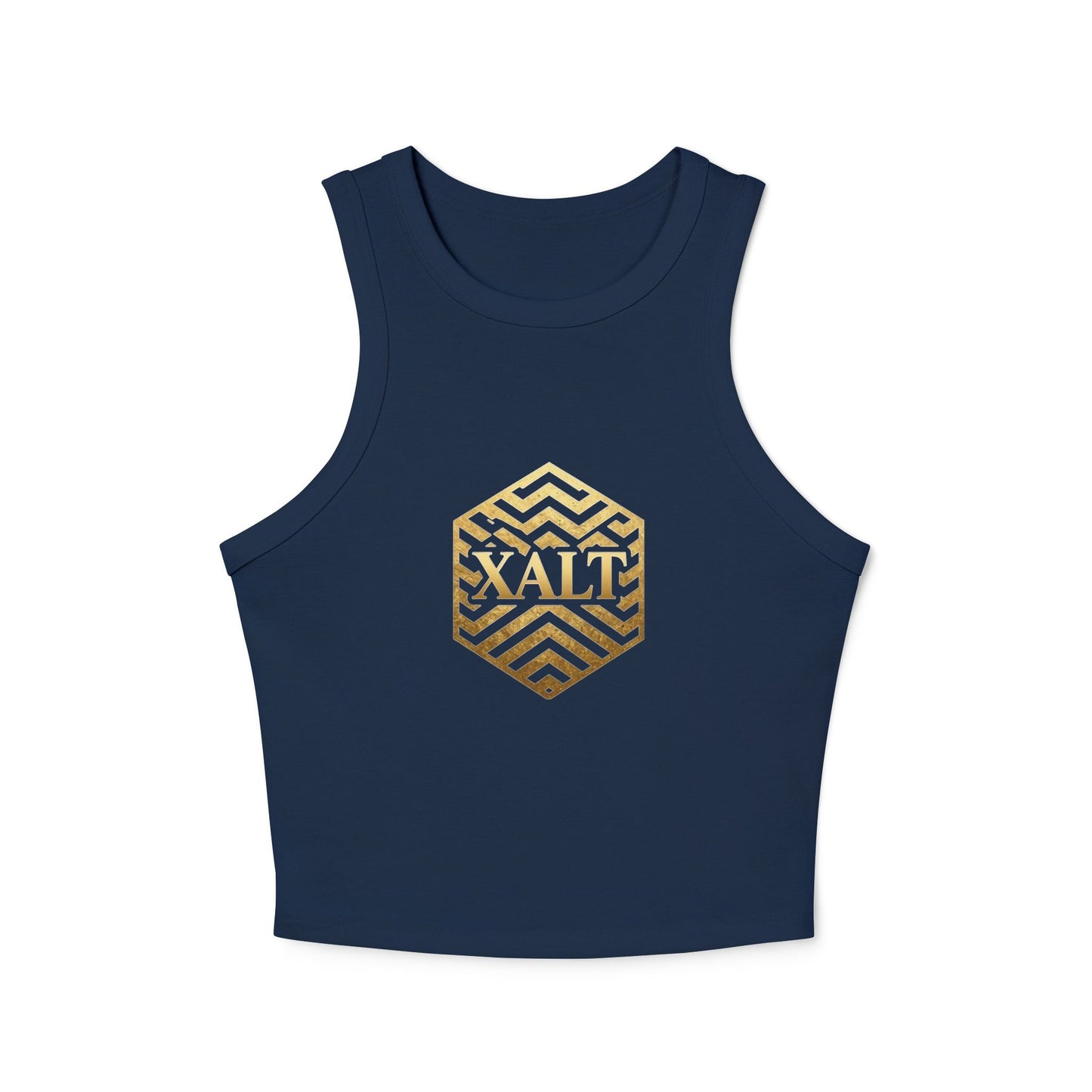 X-ALT Ladies Hexagonal Crop Tank Top —